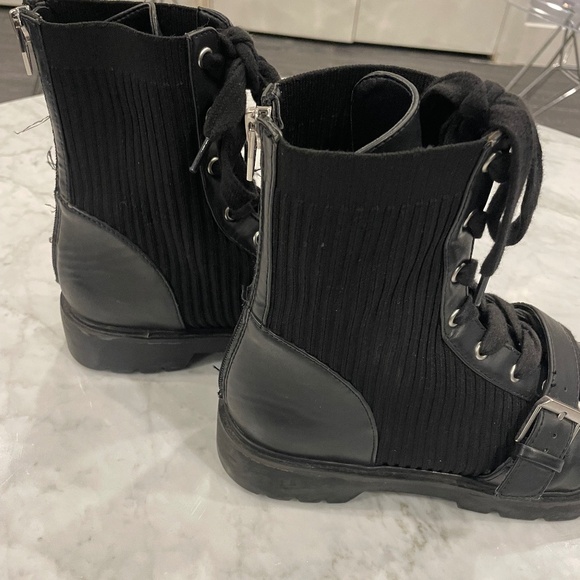 Dolce Vita Knit Combat Boots - Picture 2 of 4